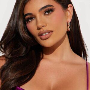 Rhinestone Hoop Earrings